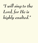 Sing to the Lord