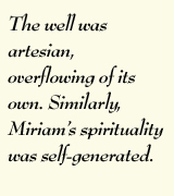 Miriam's Spirituality