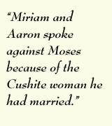 Miriam, Aaron and Moses